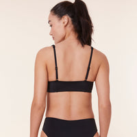 The Havana Bikini Top - Flat - Black