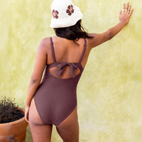 The Honolulu One Piece - Eco Nylon - Mink - Long Torso