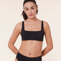 The Havana Bikini Top - Flat - Black