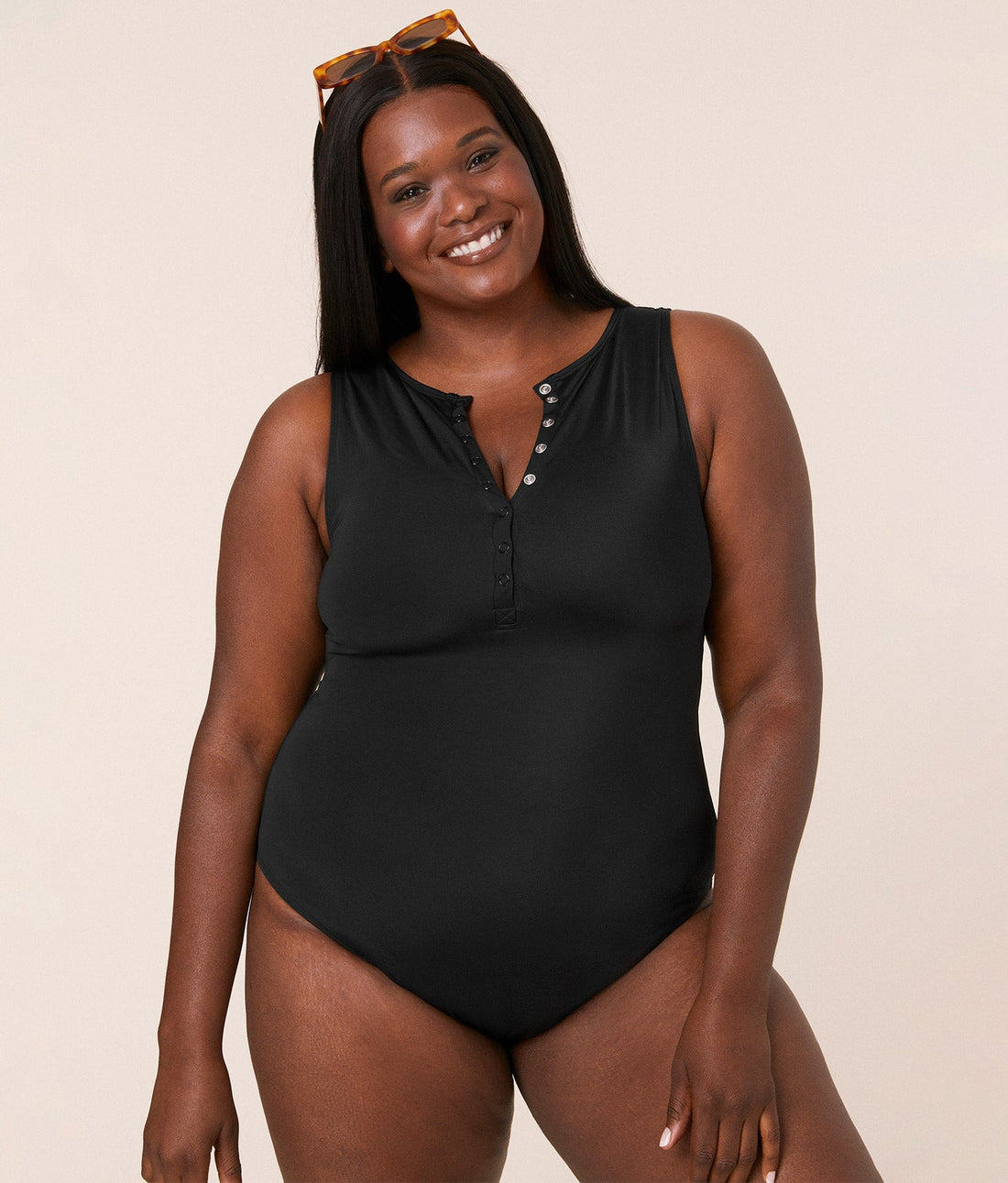 The Malibu One Piece - Eco Nylon - Black - Classic