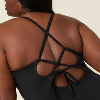 The Fiji One Piece - Eco Nylon - Black - Long Torso
