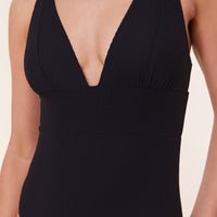 The Mykonos One Piece - Eco Ribbed - Black - Classic