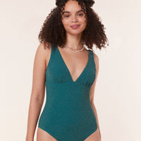 The Augustine One Piece - Lurex Rib - Ceramic - Classic