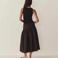 LOIS TANK -- BLACK QUELLE JOLIE POINTELLE