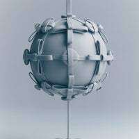 Button Bow Sphere - Cloud