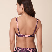 Andie X Lands’ End Tugless Molki Bikini Top - Eco Nylon - Abstract Floral