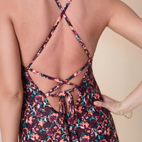 Andie X Lands' End Tugless Fiji Swim Dress - Eco Nylon - Multi Floral