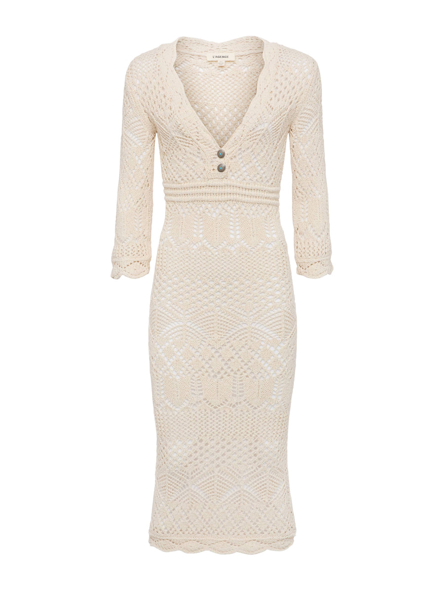 Dovie Pointelle Knit Dress