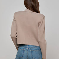 Elio Cropped Knit Blazer
