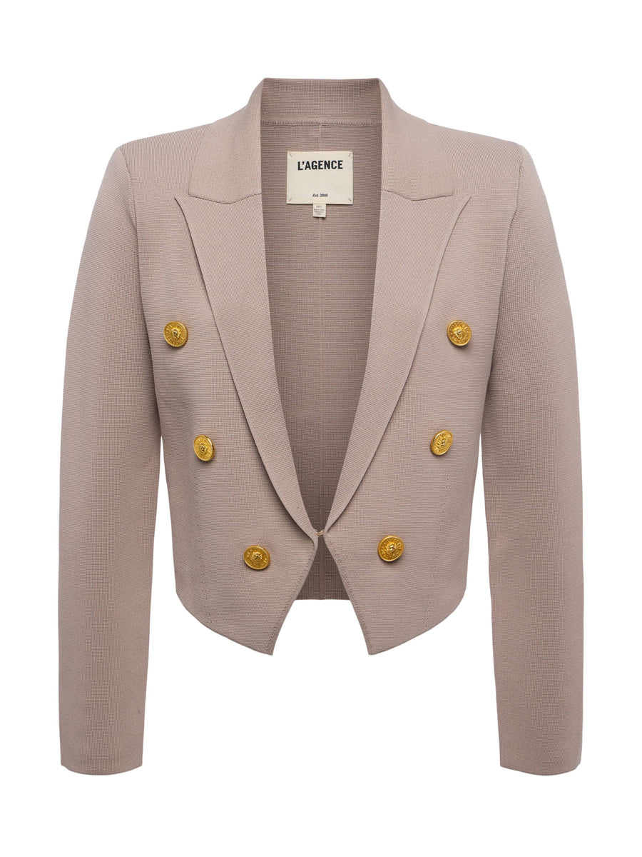 Elio Cropped Knit Blazer