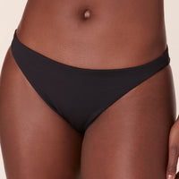 The Cheeky Bikini Bottom - Flat - Black