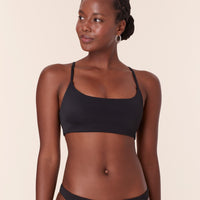 The Maui Bikini Top - Eco Nylon - Black