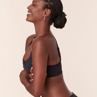 The Maui Bikini Top - Eco Nylon - Black