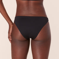 The Cheeky Bikini Bottom - Flat - Black