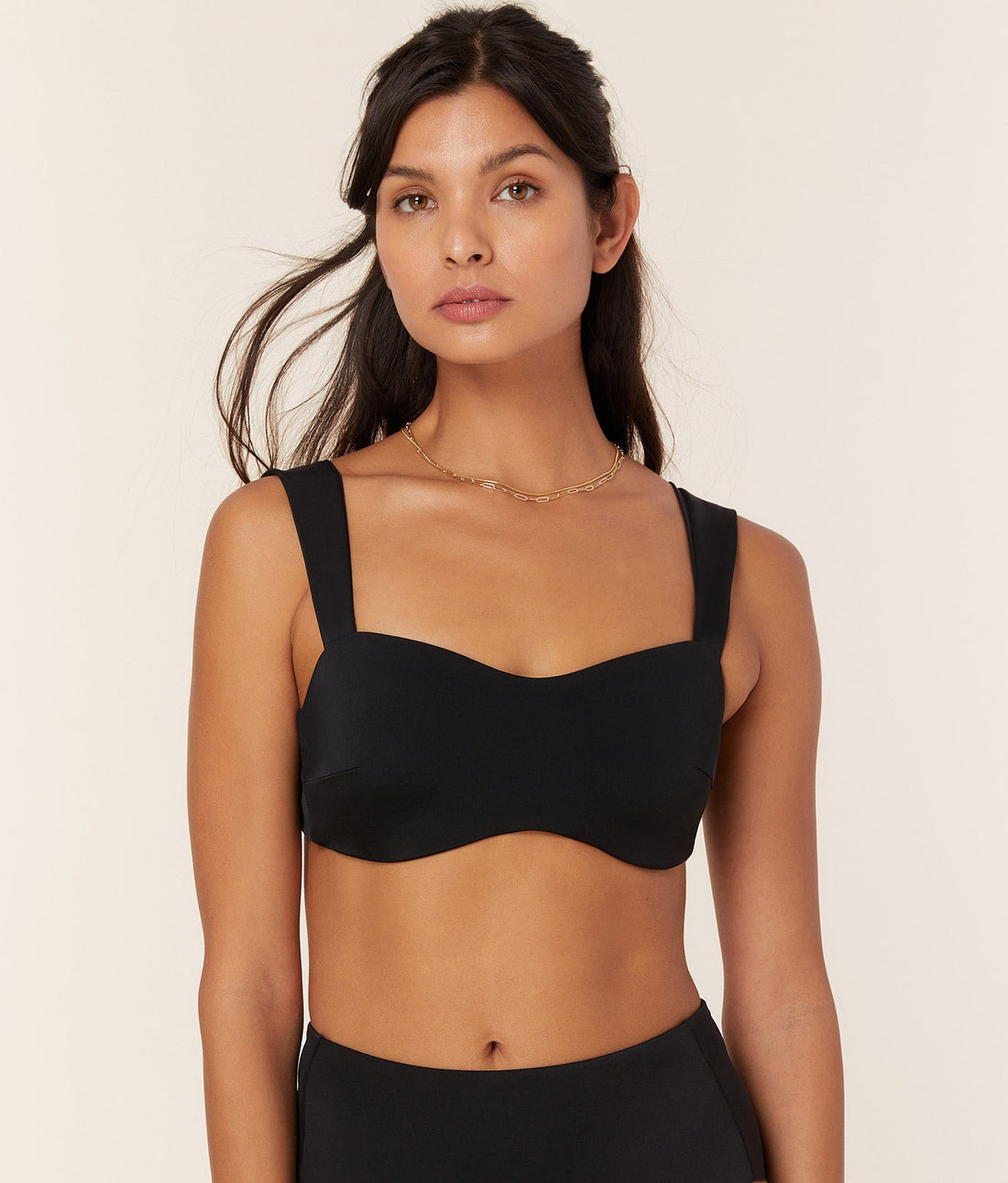 The Kalama Bikini Top - Eco Nylon - Black