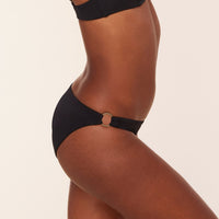 The Bonita Bikini Bottom - Eco Nylon - Black
