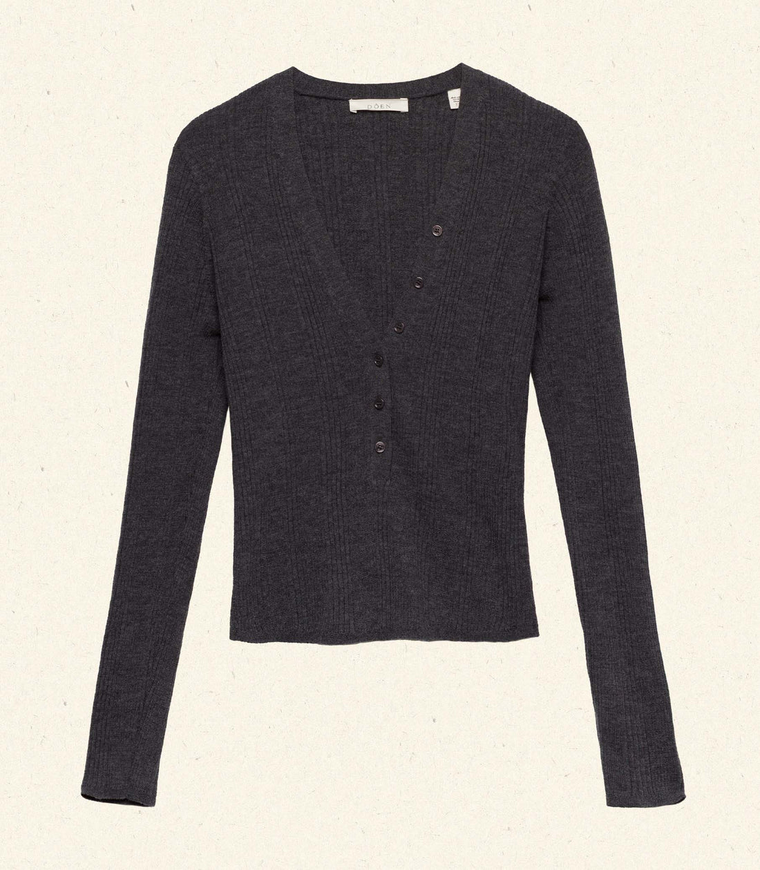 ALBANIE TOP -- CHARCOAL GREY