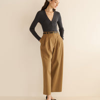 ALBANIE TOP -- CHARCOAL GREY