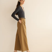 ALBANIE TOP -- CHARCOAL GREY