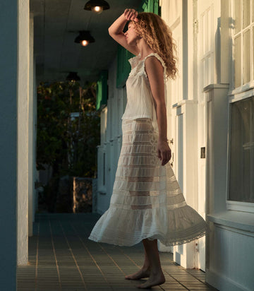 ALLURA SKIRT -- SALT