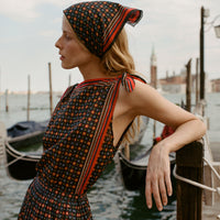 PETIT PENNY BANDANA -- NOIR MONTMARTRE FOULARD