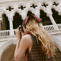 PETIT PENNY BANDANA -- NOIR MONTMARTRE FOULARD