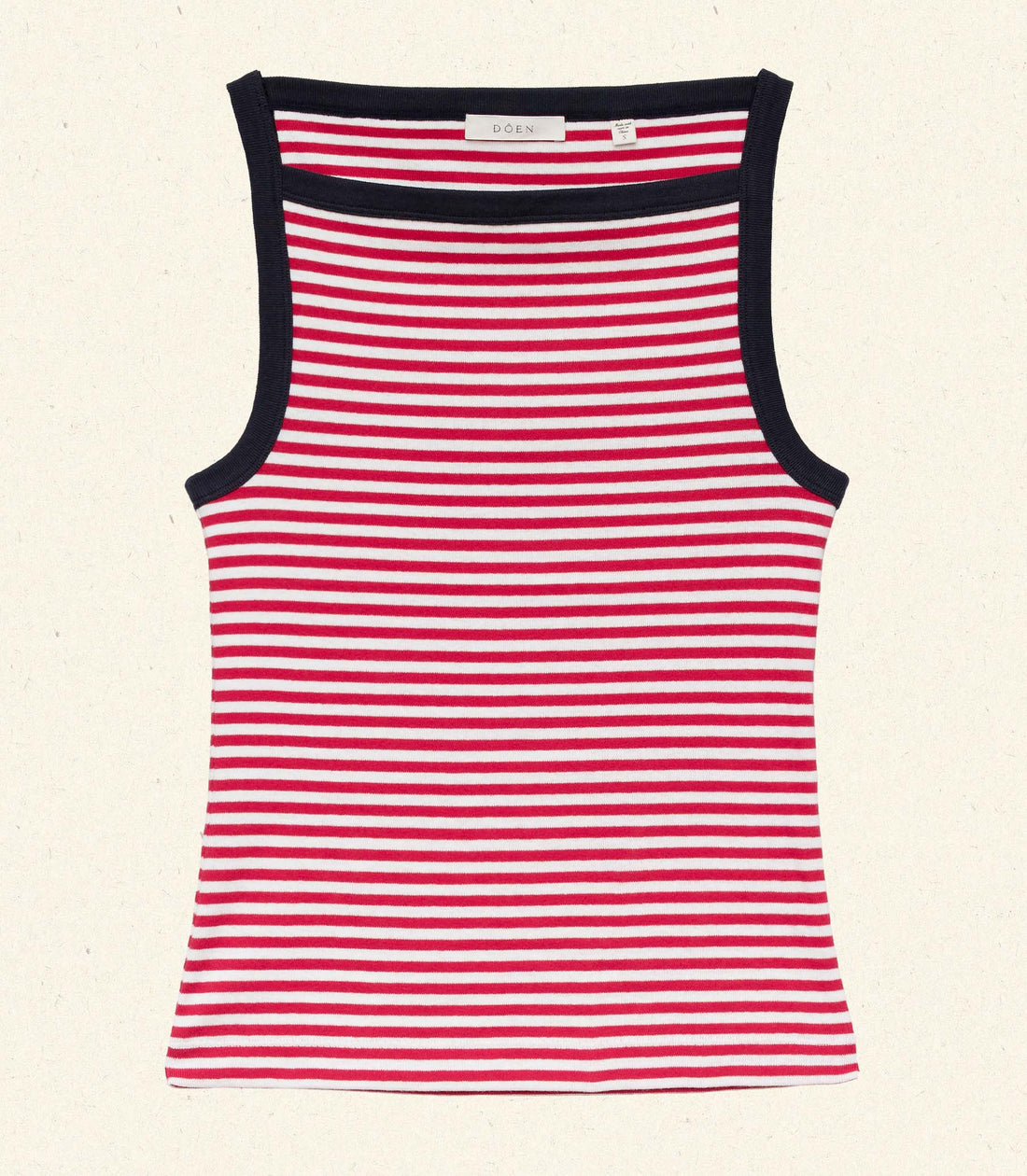ANDREA TANK -- ROUGE NANTUCKET STRIPE