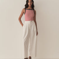 ANDREA TANK -- ROUGE NANTUCKET STRIPE