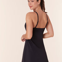 The Amalfi Swim Dress - Eco Nylon - Black