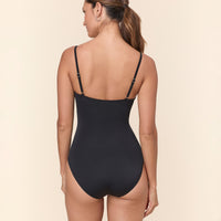 The Amalfi One Piece - Eco Nylon - Black - Classic - Full Coverage