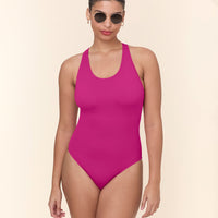 The Tulum One Piece - Eco Nylon - Fuchsia - Long Torso