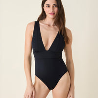 The Mykonos One Piece - Flat - Black - Long Torso
