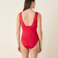 The Mykonos One Piece - Eco Nylon - Cherry Red - Classic