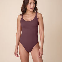 The Honolulu One Piece - Eco Nylon - Mink - Long Torso