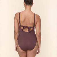 The Honolulu One Piece - Eco Nylon - Mink - Long Torso