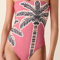 The Kauai One Piece - Eco Nylon - Palms - Classic