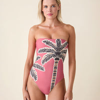The Kauai One Piece - Eco Nylon - Palms - Classic
