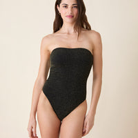 The Kauai One Piece - Lurex Rib - Black - Classic
