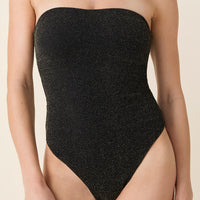 The Kauai One Piece - Lurex Rib - Black - Classic