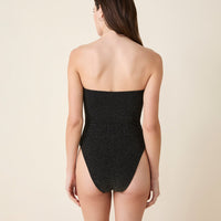 The Kauai One Piece - Lurex Rib - Black - Classic