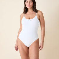 The Amalfi One Piece - Eco Ribbed - White - Classic