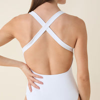 The Tulum One Piece - Eco Ribbed - White - Classic