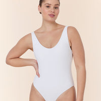 The Ibiza One Piece - Eco Ribbed - White - Classic