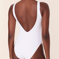 The Ibiza One Piece - Eco Ribbed - White - Classic