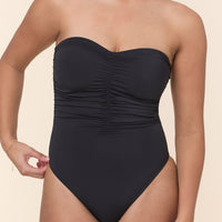 The Pana One Piece - Eco Nylon - Black - Long Torso
