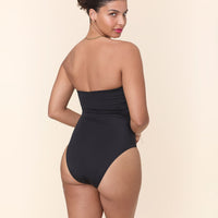 The Pana One Piece - Eco Nylon - Black - Long Torso