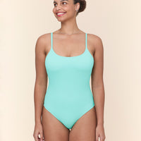 The Amalfi One Piece - Wide Rib - Opal - Long Torso
