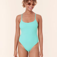 The Amalfi One Piece - Wide Rib - Opal - Long Torso