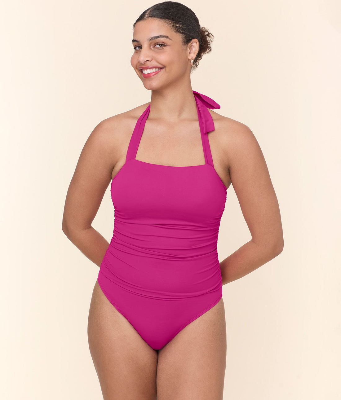 The Aleta One Piece - Eco Nylon - Fuchsia - Classic