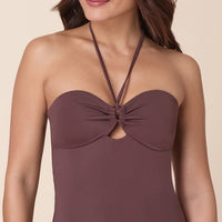 The Zoe One Piece - Eco Nylon - Mink - Classic